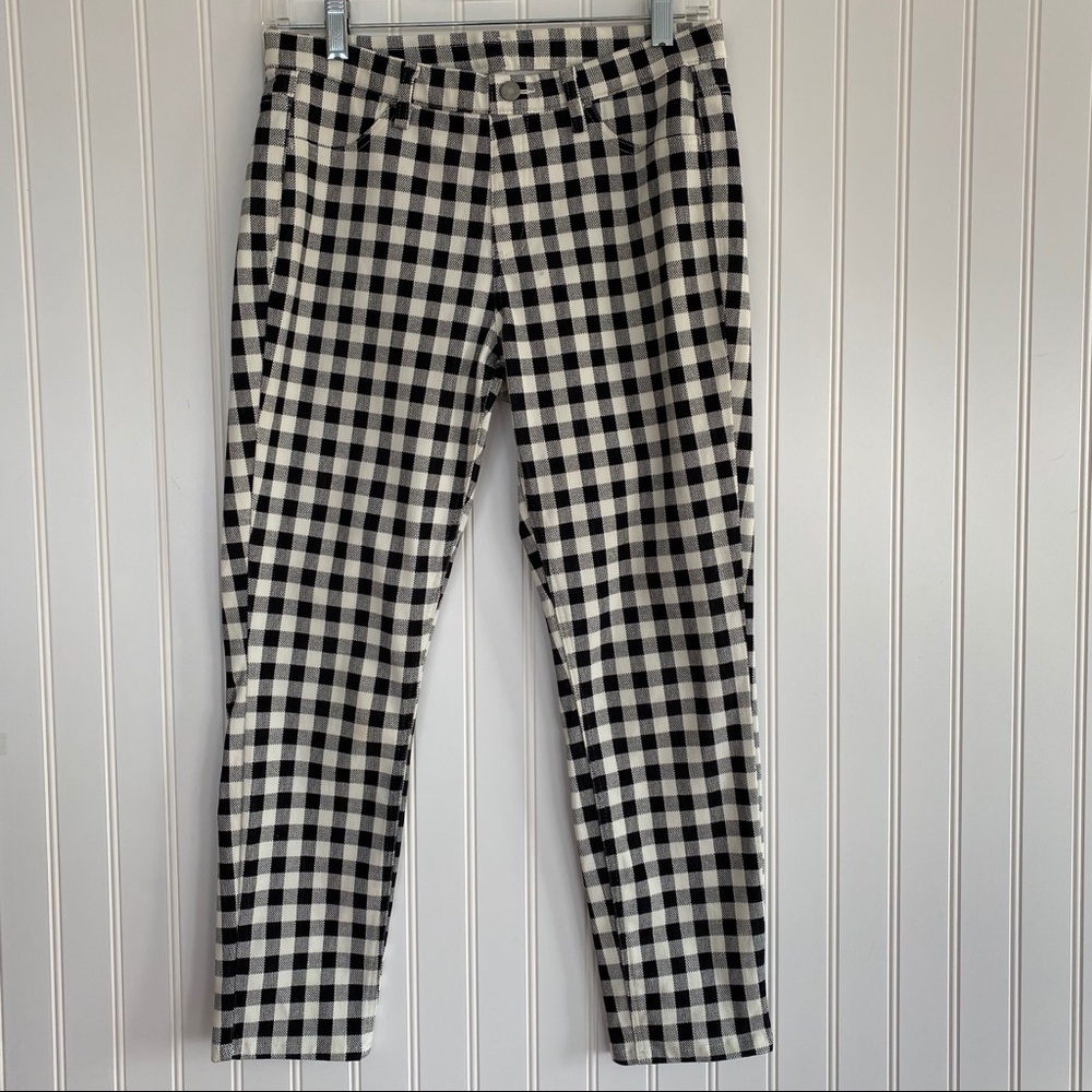 Uniqlo black/white check pants SIZE MEDIUM